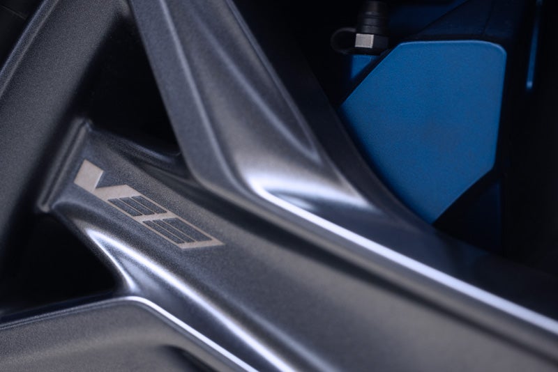 Close-up of the 2026 OPTIQ-V Brembo Performance Front Brakes | Orr Cadillac Fort Smith in Fort Smith AR